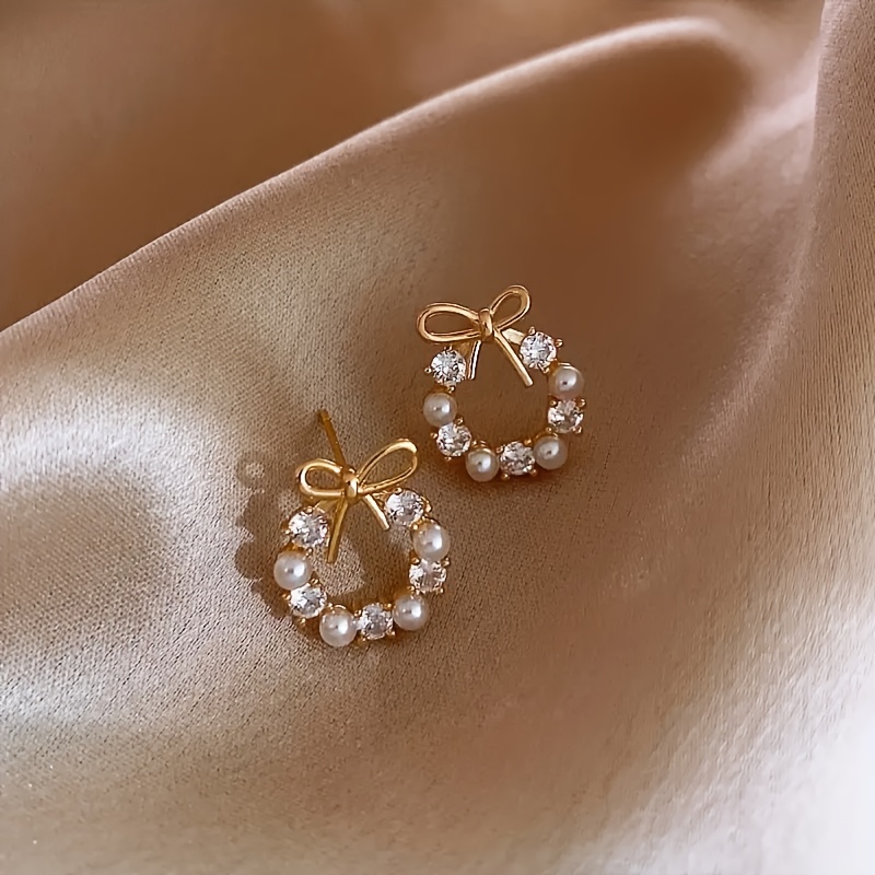 Boho Style Dangle Earrings with Synthetic Zircon
